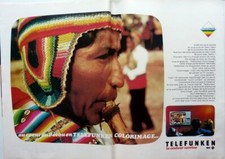 TELEFUNKEN TELEVISION : Coupure de presse Advert PUBLICITE 2 PAGES 1975_CLIPPING