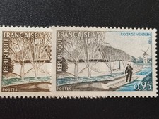 VARIÉTÉ - Paysage Vendéen , Maury 1439c tout noir cote 150€