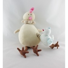 Doudou musical poule beige avec poussin JACADI - 15292