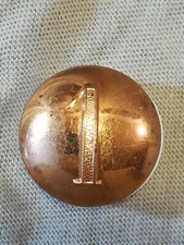 Empire allemand. Bouton cuivre. N° 1 . Diam : 20 mm . Original..