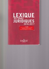 DALLOZ - LEXIQUE DES TERMES
