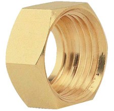 ANQUIER Écrou 6 pans collet battu laiton 20X27 - 18