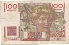 France Billet de 100 francs Jeune Paysan Z.9-1-1947.Z. / Y.196
