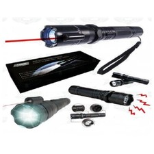 Lampe + élec  1 000 000 volts +  laser 3 en 1 . Self défense dissuasif !