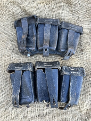 Lot cartouchières cuir 98k - cartouchières,