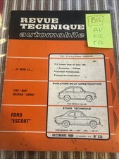 revue technique Ford Escort 1 1100 1300 1300 GT 940 Rta escort 1 I 1.3 Gt 1.1 