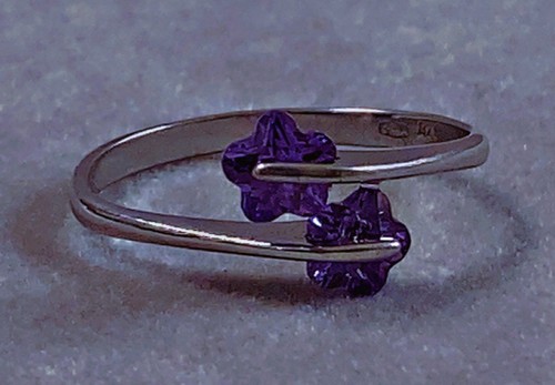 Superbe fine bague argent