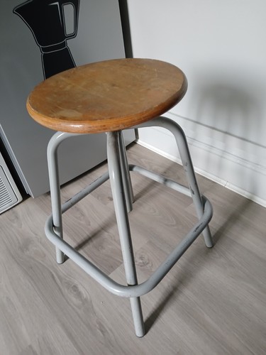 Tabouret bois métal - tabouret,
