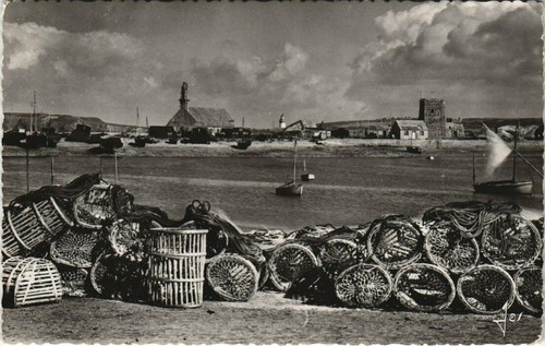 Cpa camaret casiers de peche - camaret,