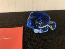 Poisson combattant bleu ciel en cristal de Baccarat