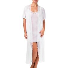 Long Déshabillé Dentelle Transparente Lingerie Sexy Made in EU S M L XL 2XL NEUF