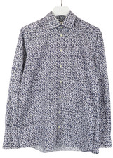 Eton Contemporary Poplin Chemise Homme M à Col Motif Floral Bouton-Up