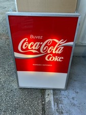 ENSEIGNE caisson lumineux COCA-COLA 1970