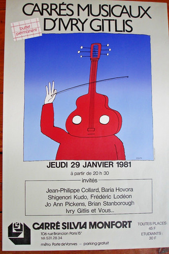 Affiche folon 1981 - folon-1981-, carrÉs