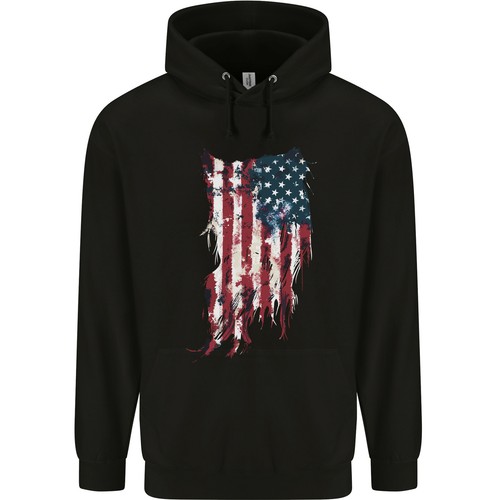 Hoodie distressé drapeau - hoodie,