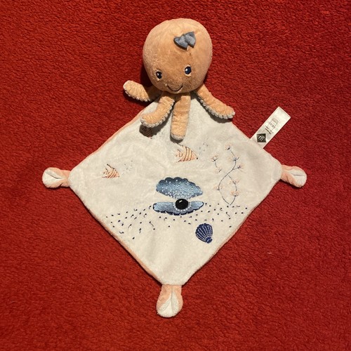 Doudou pieuvre orange - pieuvre,