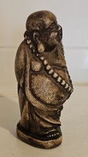 Sculpture BOUDDHA gros ventre pierre bouddhisme prospérité Tibet Chine Asie
