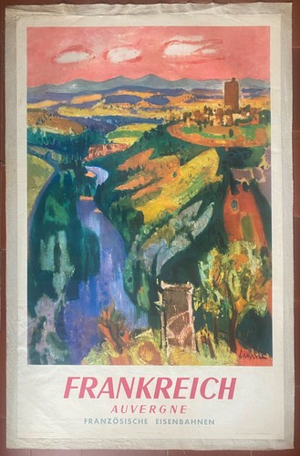 Affiche tourisme auvergne - affiche,