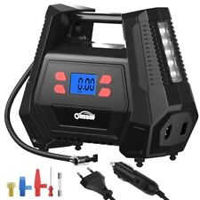 Oasser Compresseur Voiture Compresseur à Air Portatif 12v 220V Gonfleur Pneus Vo