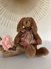 1024⚜️ Peluche Doudou Le Lapin Louise Mansen Hauteur 25 Cm Assis