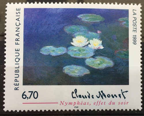 France timbres claude monet - france,