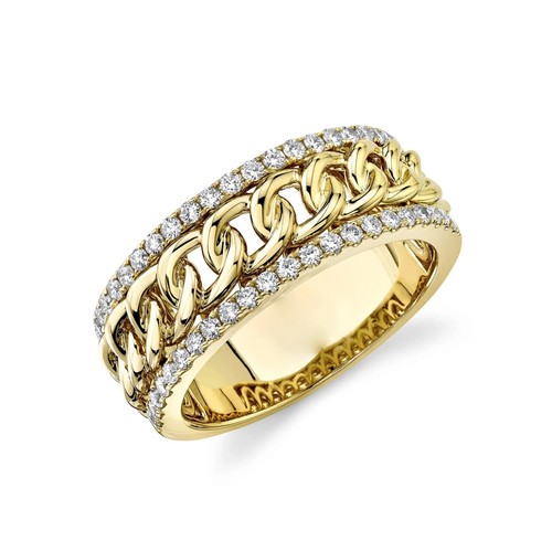 9mm 14k jaune hommes - or,