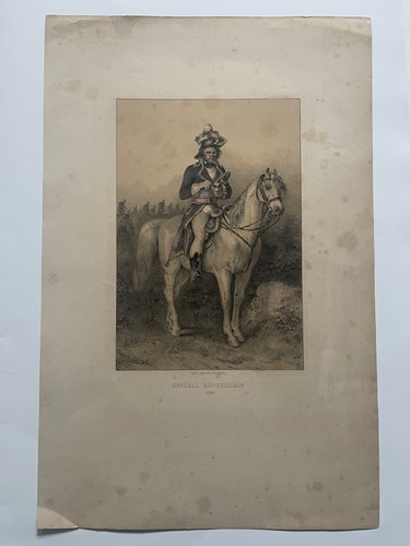 Gravure rehaussée charlet - gravure,