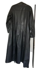 Manteau long cuir - manteau, en