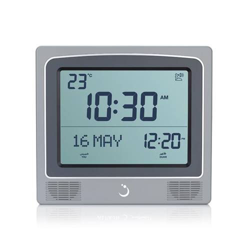 Horloge prière islamique - horloge, de