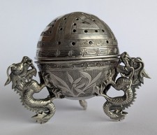 Boulle A Encens Argent Chine -