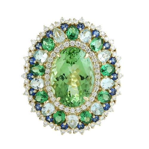 Bague halo carats - or, 14