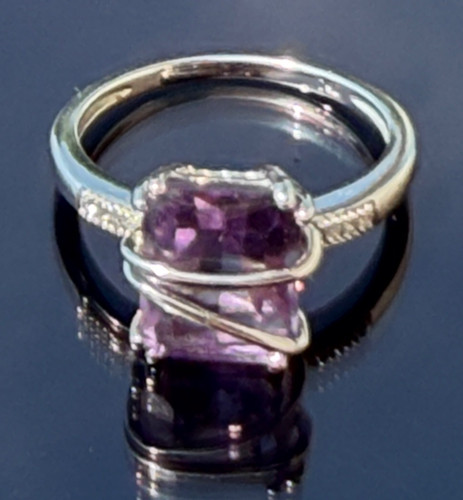 Bague blanc 750 - or,