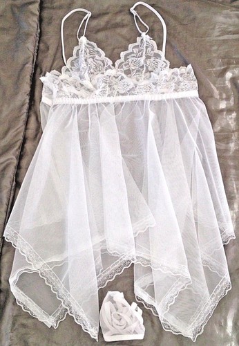 Nuisette voile dentelle - nuisette,