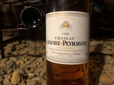  CHATEAU LAFAURIE PEYRAGUEY 1998 SAUTERNES 