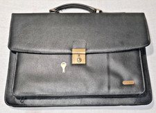 ANCIEN PORTE DOCUMENTS CUIR VINTAGE / SERVIETTE / PIERRE CARDIN