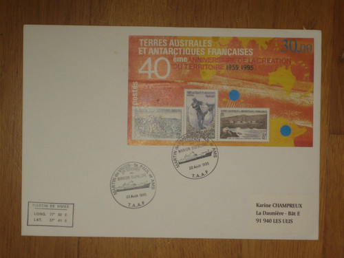 Taaf lettre 1995 martin - taaf,