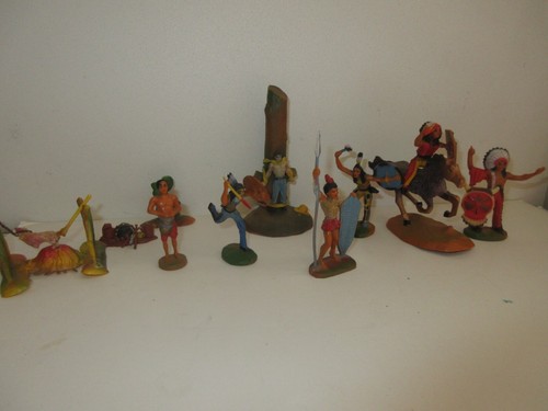 Lot figurines indiens - lot,