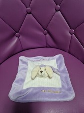 Doudou plat lapin mauve blanc Natoudou EVEIL ET TENDRESSE - 18351
