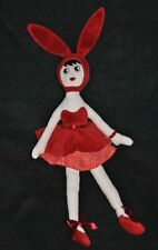 ?Doudou Poupée SEPHORA Lapin Robe Rouge Rubis Malcorpi Peluche Noël 2008 TTBE