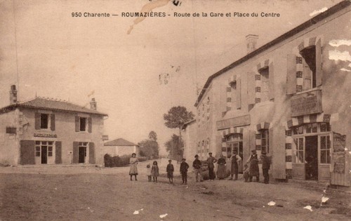 Cpa roumazières route - cpa, de
