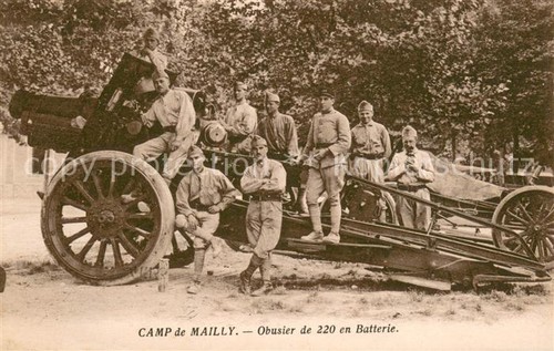 Camp mailly obusier - de, 220