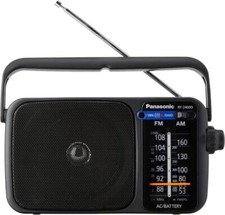 PANASONIC RF-2400D Portable FM/AM 2 Band Receiver Radio AC/Battery AA Neuf New 