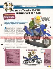 YAMAHA XTE 600 Supermotard 1992 XT E Joe Bar Team Fiche Moto #008640