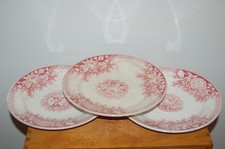 Lot D’assiettes Anciennes  UC sarreguemines Jardinière rose , vendues en l'état