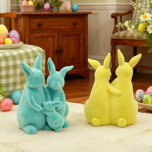 Centre table décor lapin - de,