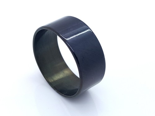 Bague noire acier - noire,