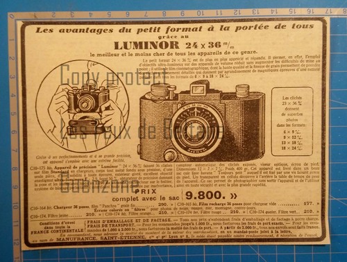 Appareil photo luminor petit - photo,