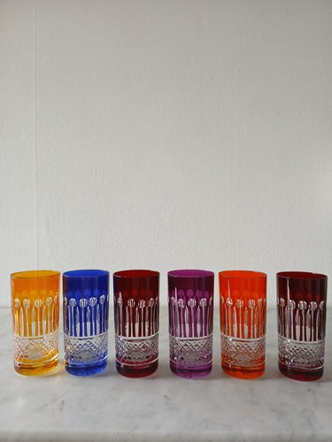 Verres couleur en cristal - couleur,