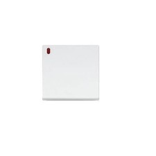 SCHNEIDER ALB81017 - Touche Simple à voyant ALVAIS BLANC (sans lampe)