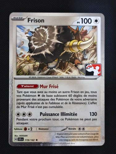 Carte pokemon frison 119 142 - carte,